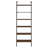 Christy Walnut Owens 96-Inch 6-Shelf Wall Bookshelf