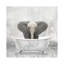 Baby Elephant Bath by Kimberly Allen - Wrapped Canvas Print-1759982180