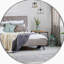 Miroir de salle de bain rond en métal argenté de 36 pouces pour mur, durable et facile à installer avec un film incassable-790605807-792851075-792851078