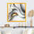 Impression dorée sur toile encadrée