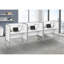 Bureau de bureau, bureau, travail, qualité commerciale, stratifié, métal, contemporain, moderne-2010170802