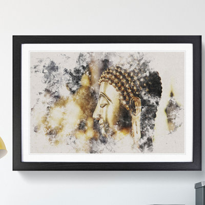 Buddha Statue Vol.5 Watercolour - Picture Frame Graphic Art