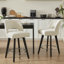 Ensemble de 4 tabourets de bar rotatifs 26,4 po, 4 pieds en bois massif noir et repose-pieds à anneau en métal-1487483732-1487483734