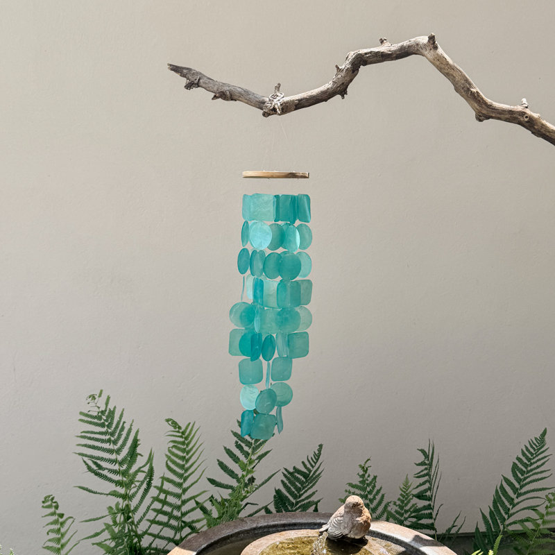 Carillon à vent turquoise pour l'extérieur