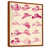 Toile avec cadre flottant brun