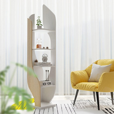 Burlywood Modern Solid wood Standard Bookcase