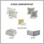 Stylish Cotton Comforter Bedding Sets, Reversible Floral Design, Perfect For Home