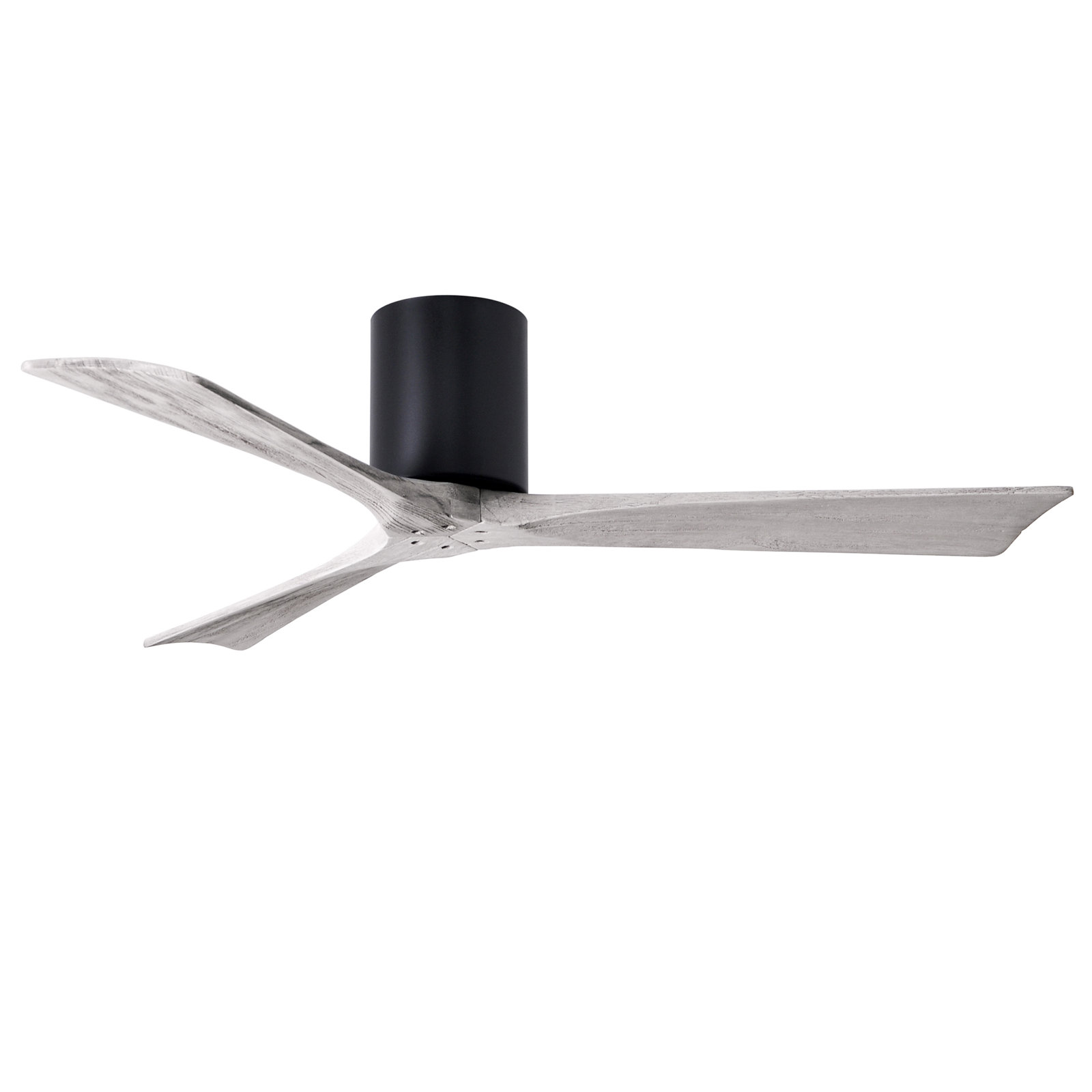 Olivier 3 Blade Ceiling Fan, Matte Black, Barn Wood Tone, 52"