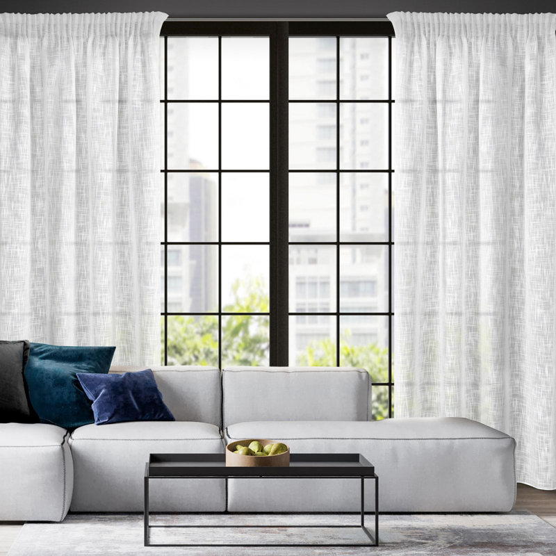 Foulton Semi -transparent Curtains Single Panel