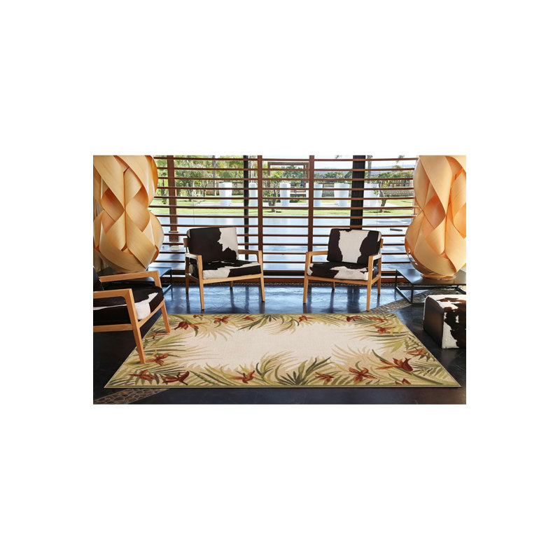 Tapis décoratif à motif de paille Modern Modern, Sous-tapis carré 3 pi 3 po inclus