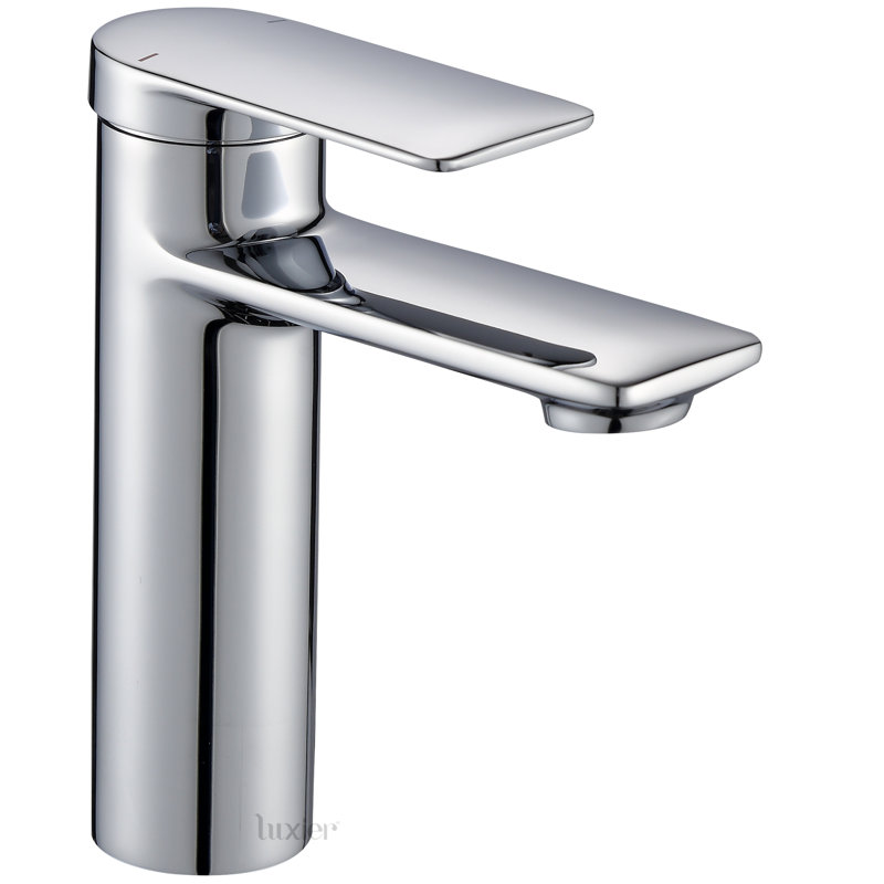 Single Hole Bathroom Faucet with Drain Assembly, Matte Black