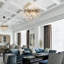 Lustre en cristal de cuivre à DEL avec branches pour les salons de la Villa Hotel-1620592475