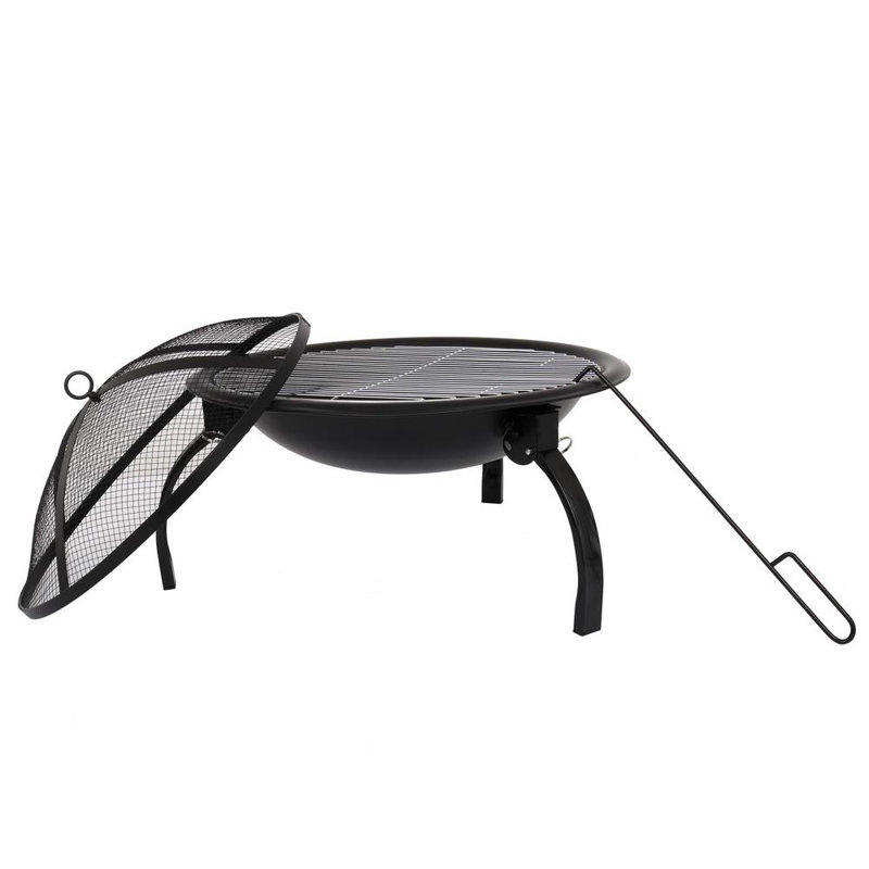 Round Steel Smokeless Fire Pit, 40.01cm H x 56.01cm W x 56.01cm D