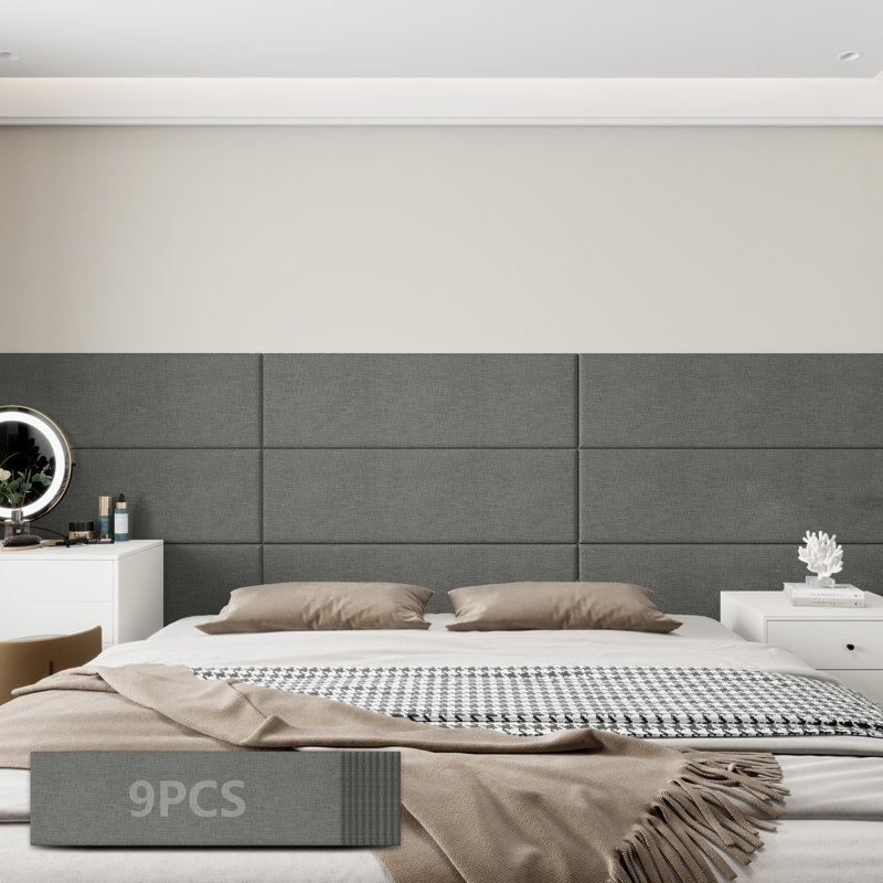 Faux Leather Peel Stick Wall Panels, 30cm H x 90cm W
