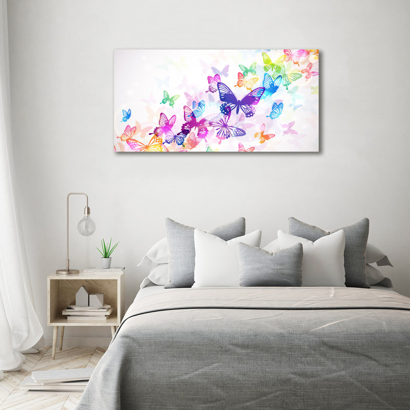 Colourful Butterflies - Wrapped Canvas Print