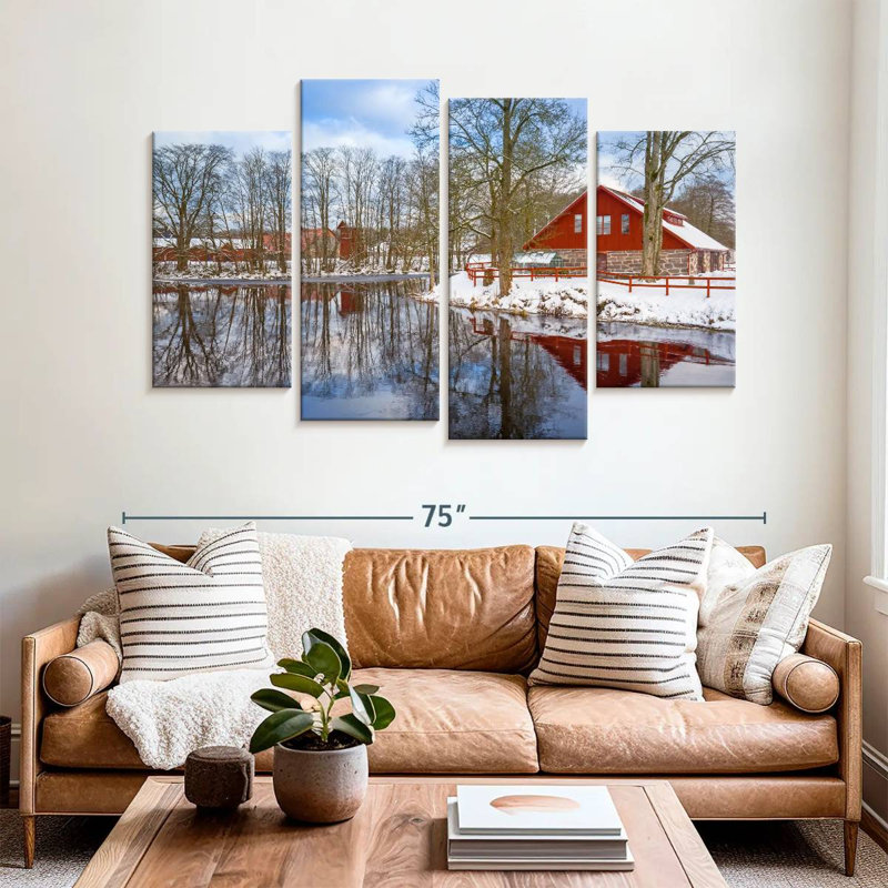 Lilie Winter Lake House, H 42 po x l 68 po