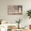 Art mural sur toile crème phare sur taupe texturé et blocs gris-39340497