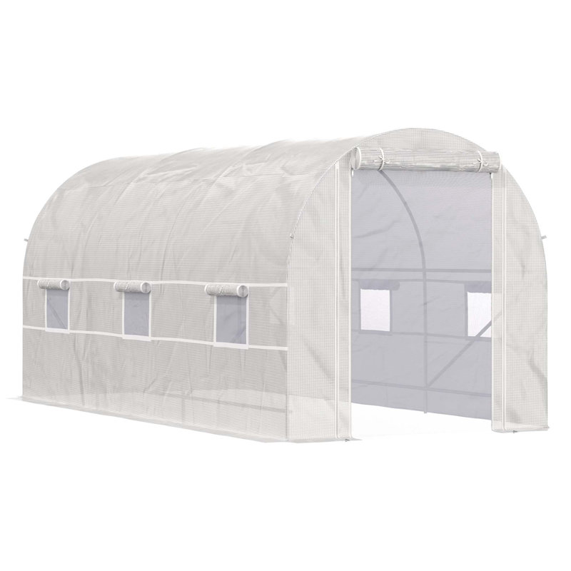 Hobby Greenhouse, 78.75''H x 175.25''W x 78.75''D, Off-White