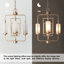 Lustre géométrique unique à 4 lumières