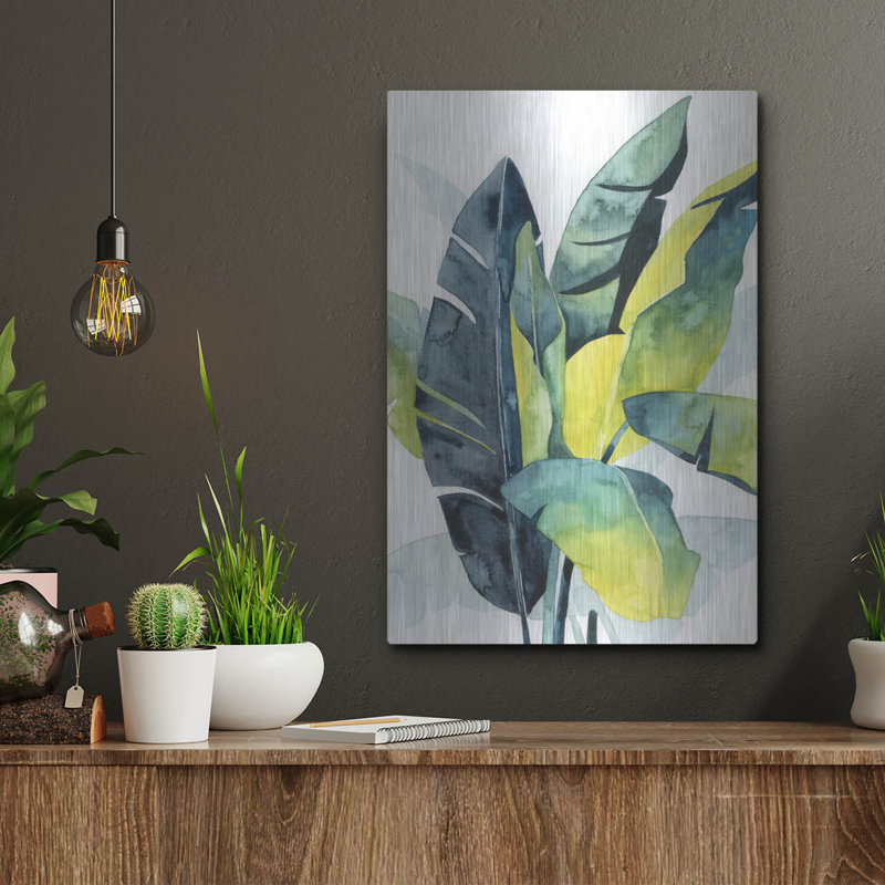 «Sunset Palm Composition III» par Grace Popp, H 16 po x l 12 po