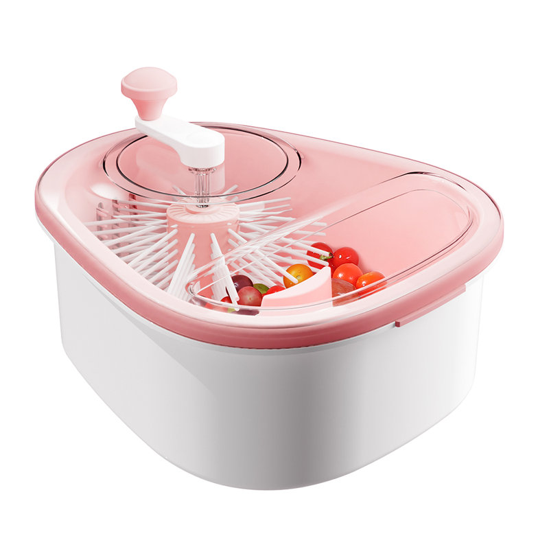 Laveuse et essoreuse à fruits avec brosse JOYMOOP, grand bol de nettoyage pour fruits, légumes et salade, laveur de fruits et légumes