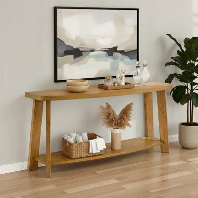 Wiese Wood Sofa Console Table by The Twillery Co.