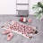  Cute Pink Leopard Bath Mat For Bathroom, Cute Cartoon Bath Mat, Non Slip Animals Shaped Absorbent Bathtub Rug Plush Shower Rugs-1337966556