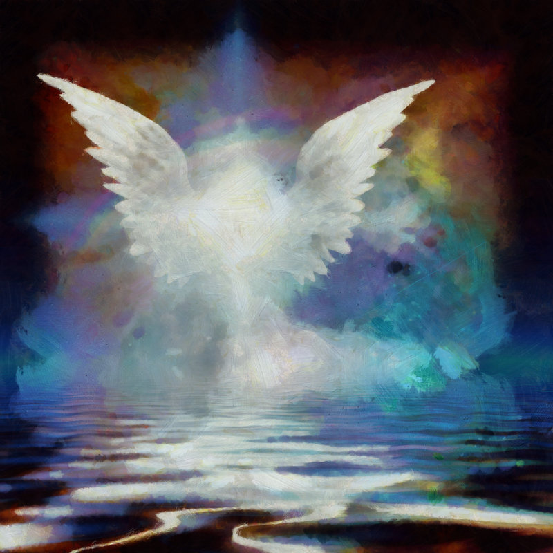 Wings Over Water by Bestdesigns - Wrapped Canvas Painting, 51cm H x 51cm W