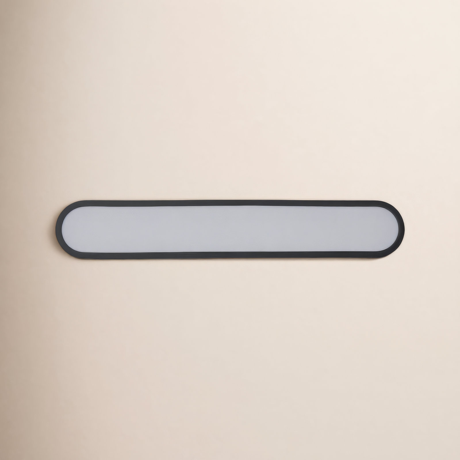 Single Dimmable LED Bath Bar, Black/White, 30"