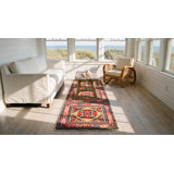Antique Chinese - Mongolian Small Scatter Size Wool Yellow Rug