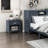 Sely Nightstand, 1 Drawer W Open Cubby, Wood, Ring Handle-114018878