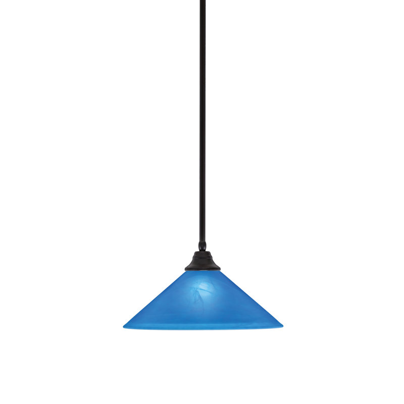 Luminaire suspendu simple à 1 lumière Edge, Espresso