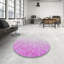 Tapis de zone mauve à motifs-2061931556
