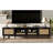 Rattan TV Stand For Tvs Up To 85'', Modern Farmhouse Media Console, Entertainment Center With Solid Wood Legs, TV Cabinet For Living Room,Home Theatre