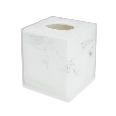 Spragueville Resin Tissue Box Cover Bathroom Tray Tumbler