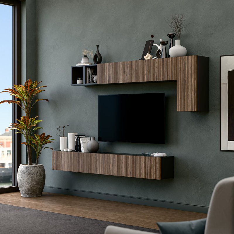 Sofia Entertainment Centre, Black;Brown