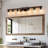 Dimmable Vanity Light with Walnut Bath Bar-1669042129