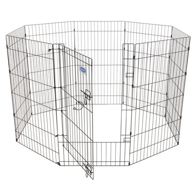 Panel Metal Exercise Pen With Door
