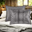 Ensembles de literie luxueux en jacquard gris, taille grand avec motifs élégants pour la décoration intérieure