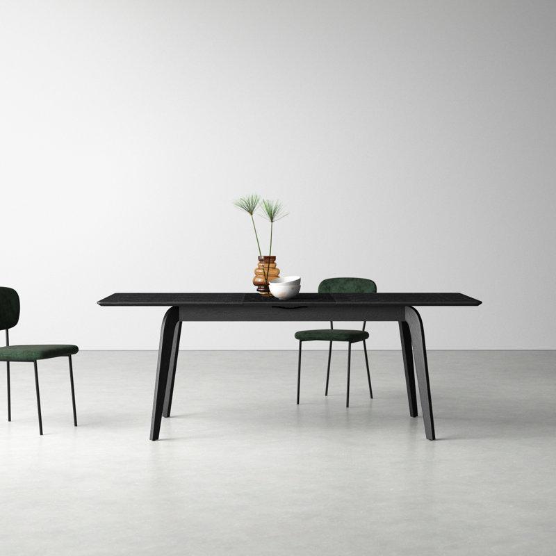 Yolanda 83" Extendable Dining Table, Black