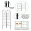 Ensemble de 2 treillis de jardin en métal 78,7 po x 19,7 po antirouille pour plantes grimpantes