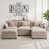 Chenille beige sélectionné