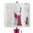 Austin Allen James - Dekiya - Fuchsia Festival Pink Glass Table Lamp with A Print Art Shade