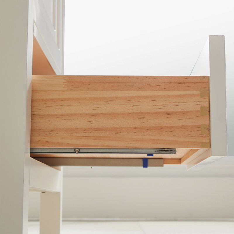 Meuble-lavabo autoportant simple avec comptoir et armoire d'appoint