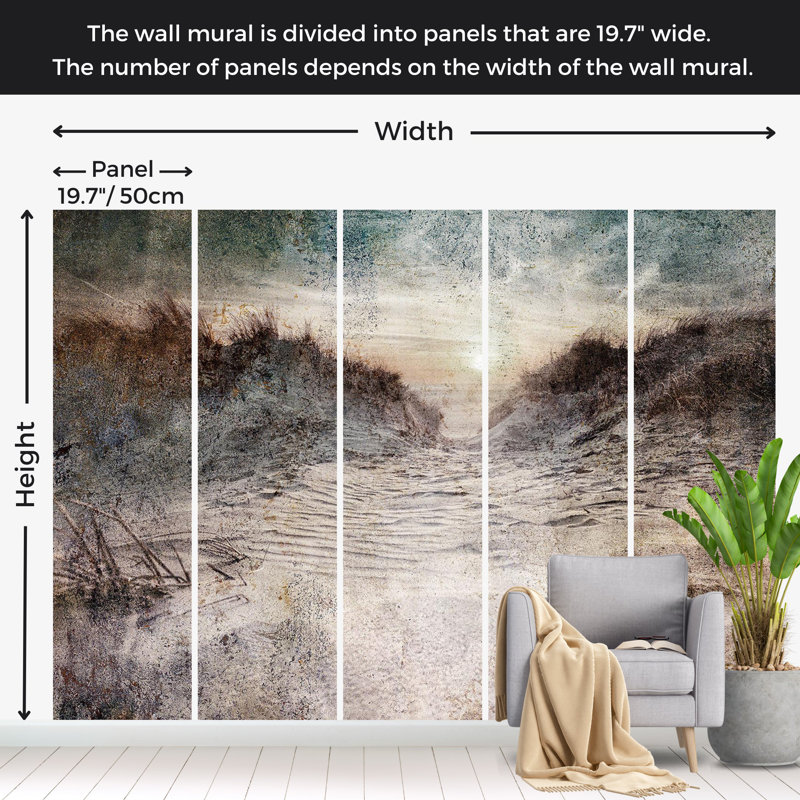 Papier peint paysage - Projection de souvenirs, L 27 po x l 39 po