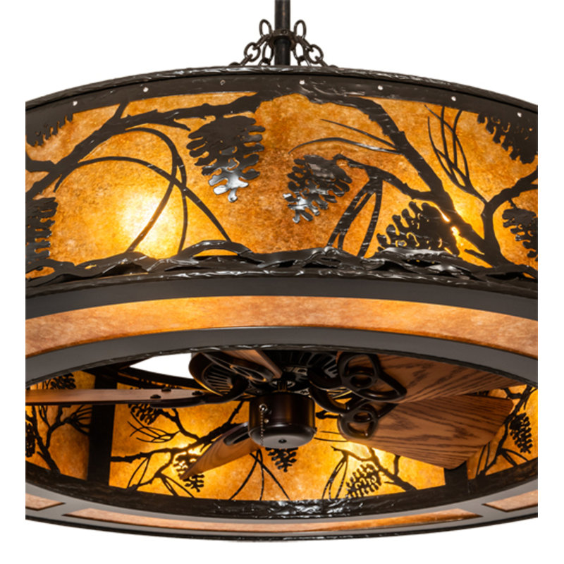 Whispering Pines Downrod Ceiling Fan