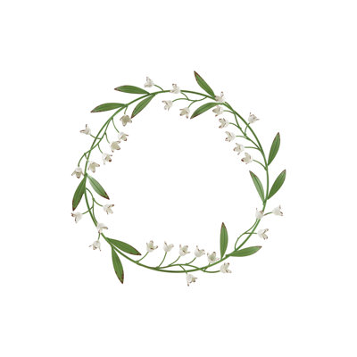 Round Metal Flower Wreath