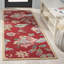 Chelsea Floral Handmade Tufted Wool Area Rug in Red/Blue/Orange-69976595