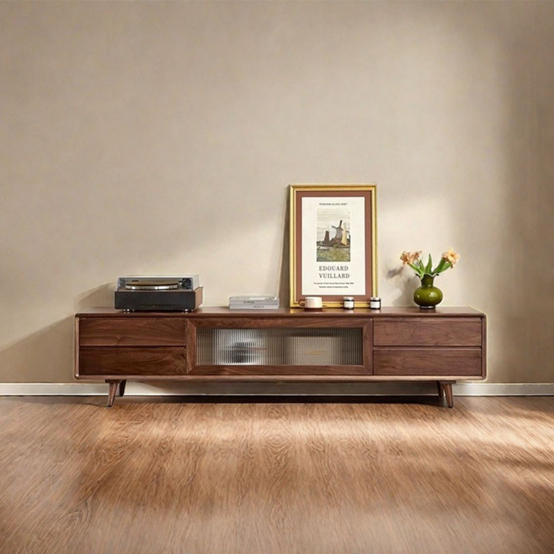Nordic style simple retro TV cabinet, 62.99"