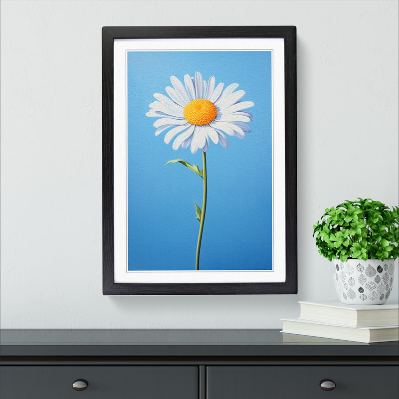 Single Picture Frame Print on Wood, Black Framed, 46cm H x 34cm W